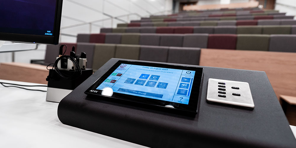 Lecture Theatre Control at Queen's Business School