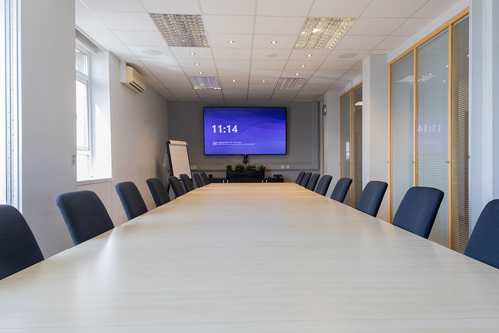 A boardroom installation by Pure AV