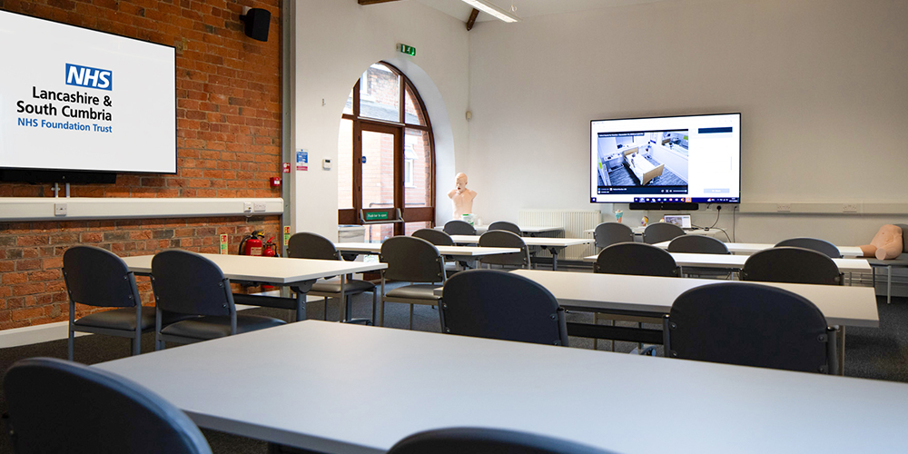 Simulation Suite Classroom at Lancashire and South Cumbria NHS Foundation Trust