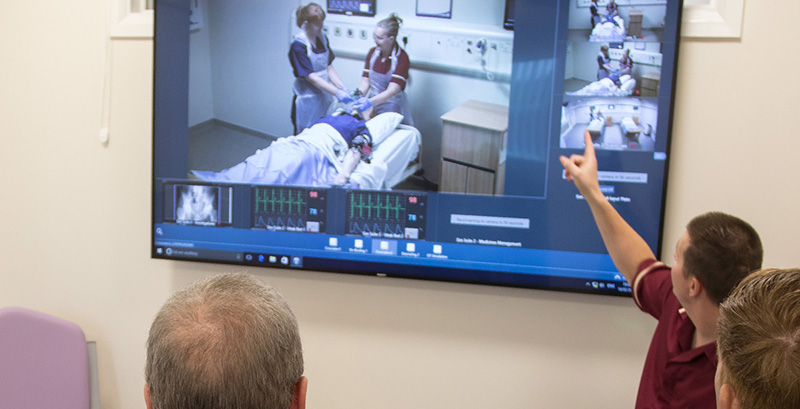 Live streaming technology in clinical simulation suites