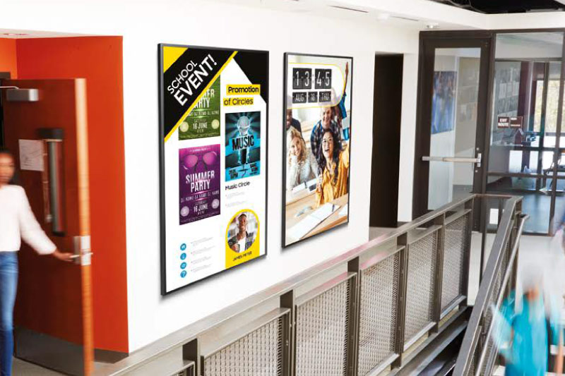 Digital signage solutions for education
