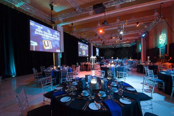 An event space at Lancaster University by Pure AV