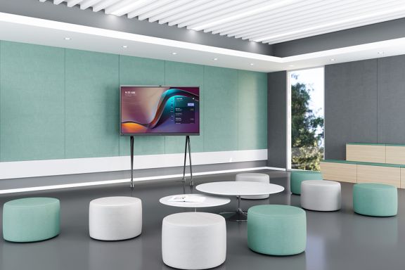 Yealink MeetingBoard in a Flexible Workspace