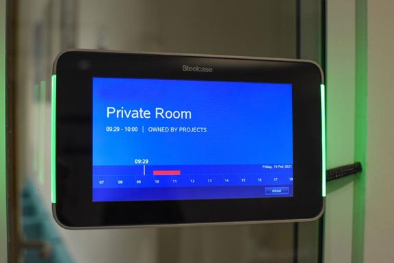 A room scheduling solution installed by Pure AV